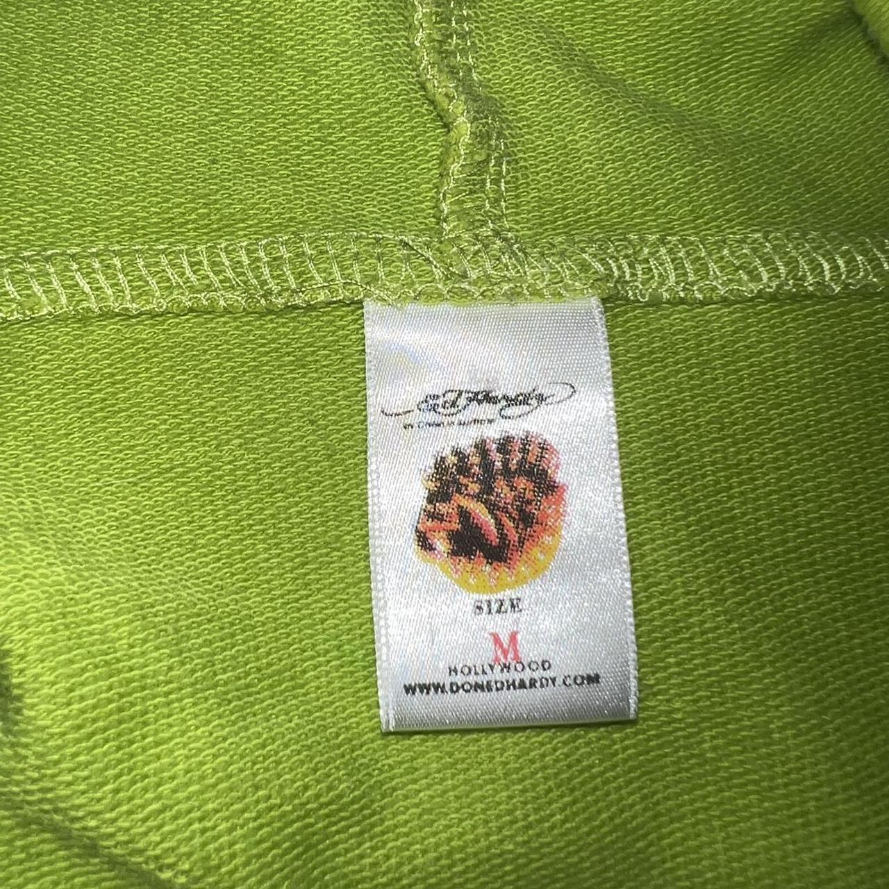 Product Image 4 - Ed Hardy Hoodie 
Lime green