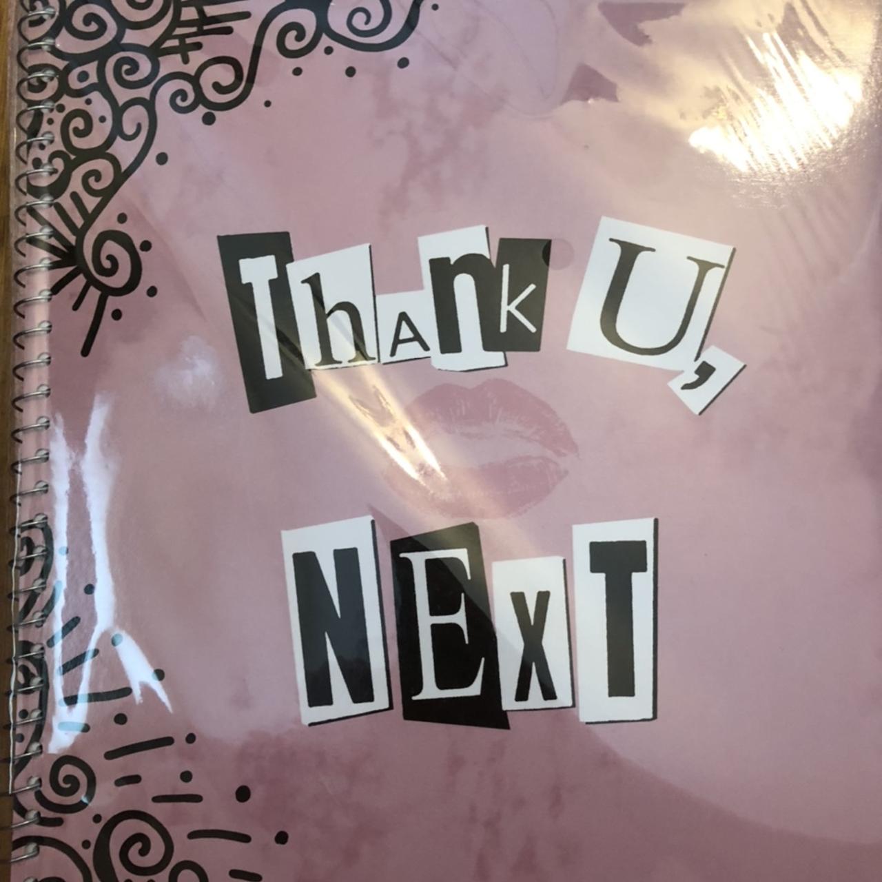 Ariana Grande thank u next notebook from her Depop