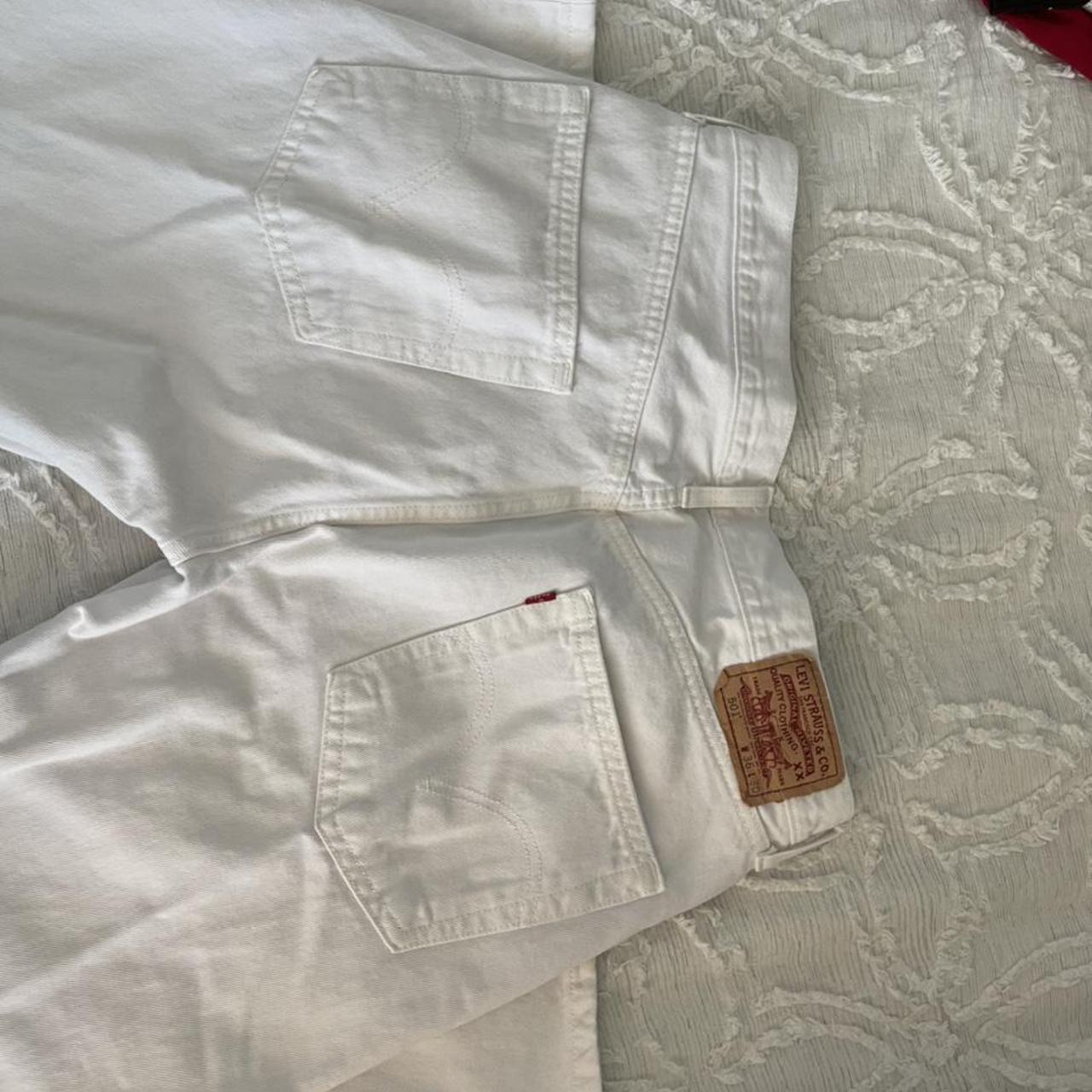 Brandy Melville Women's White and Black Jeans (3)
