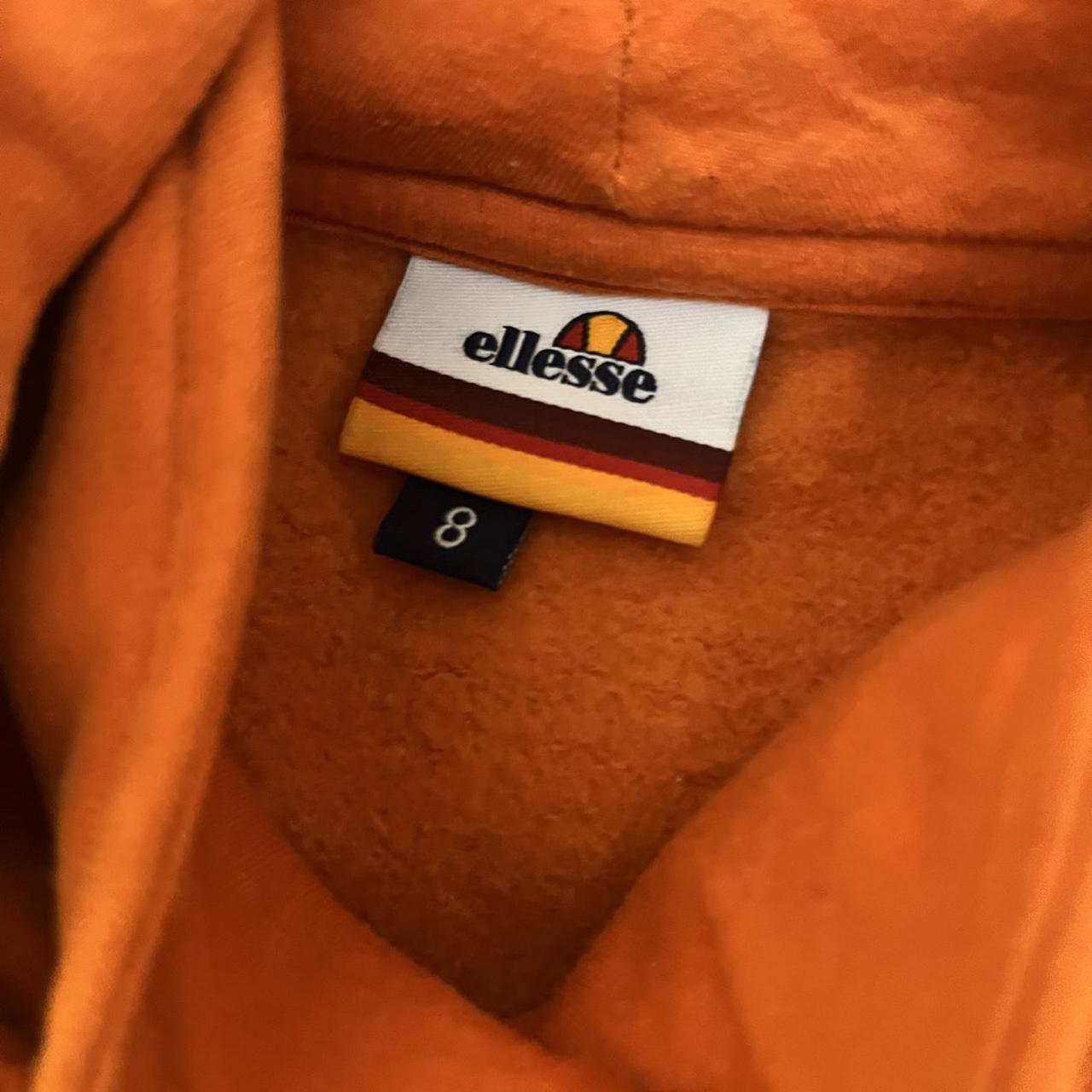 Ellesse oversized slightly cropped orange hoody.... - Depop