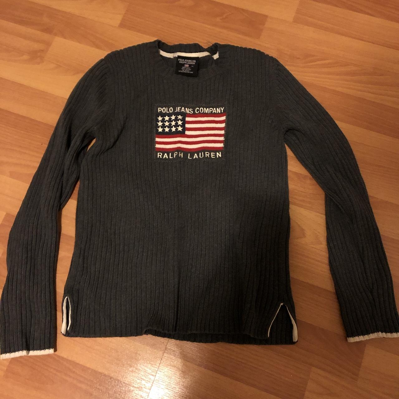 Ralph Lauren American flag sweater (size XL but fits