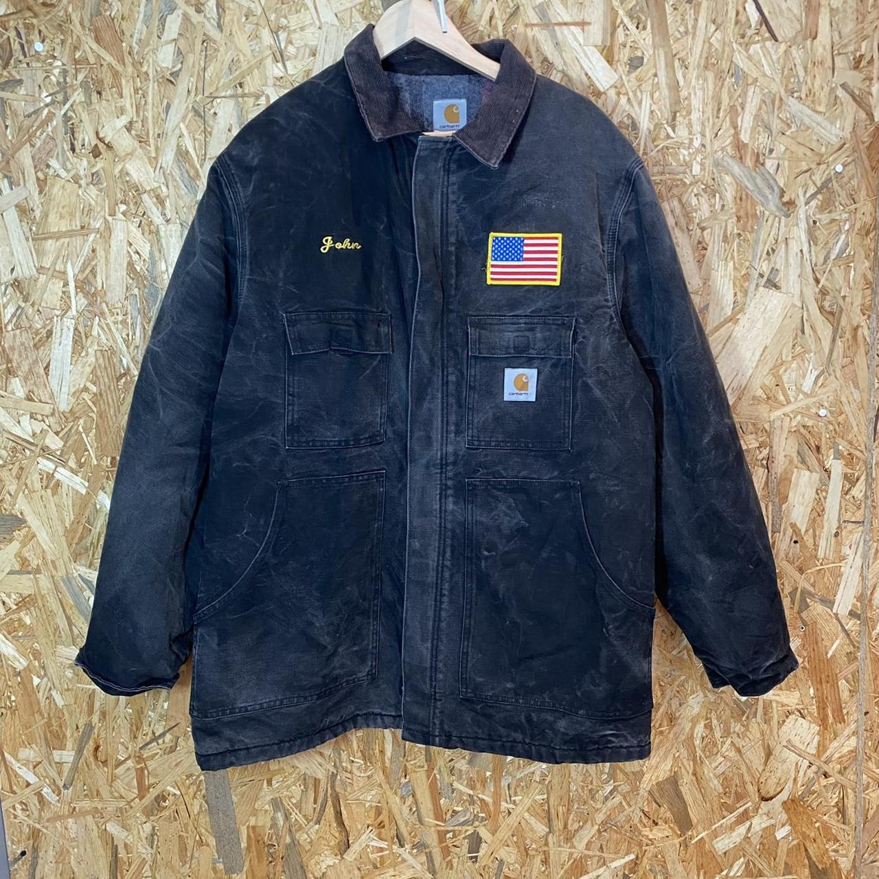 Vintage Carhartt Workwear Jacket. Perfect faded... - Depop