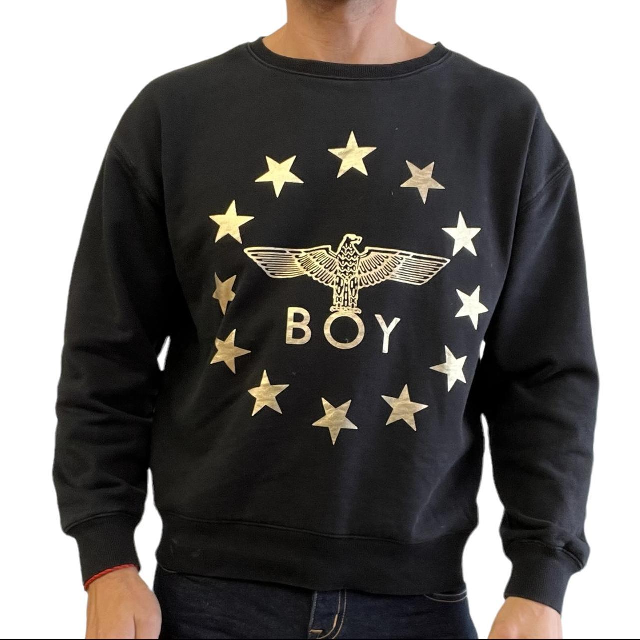 BOY LONDON SWEATSHIRT Lush black/gold boy london... Depop