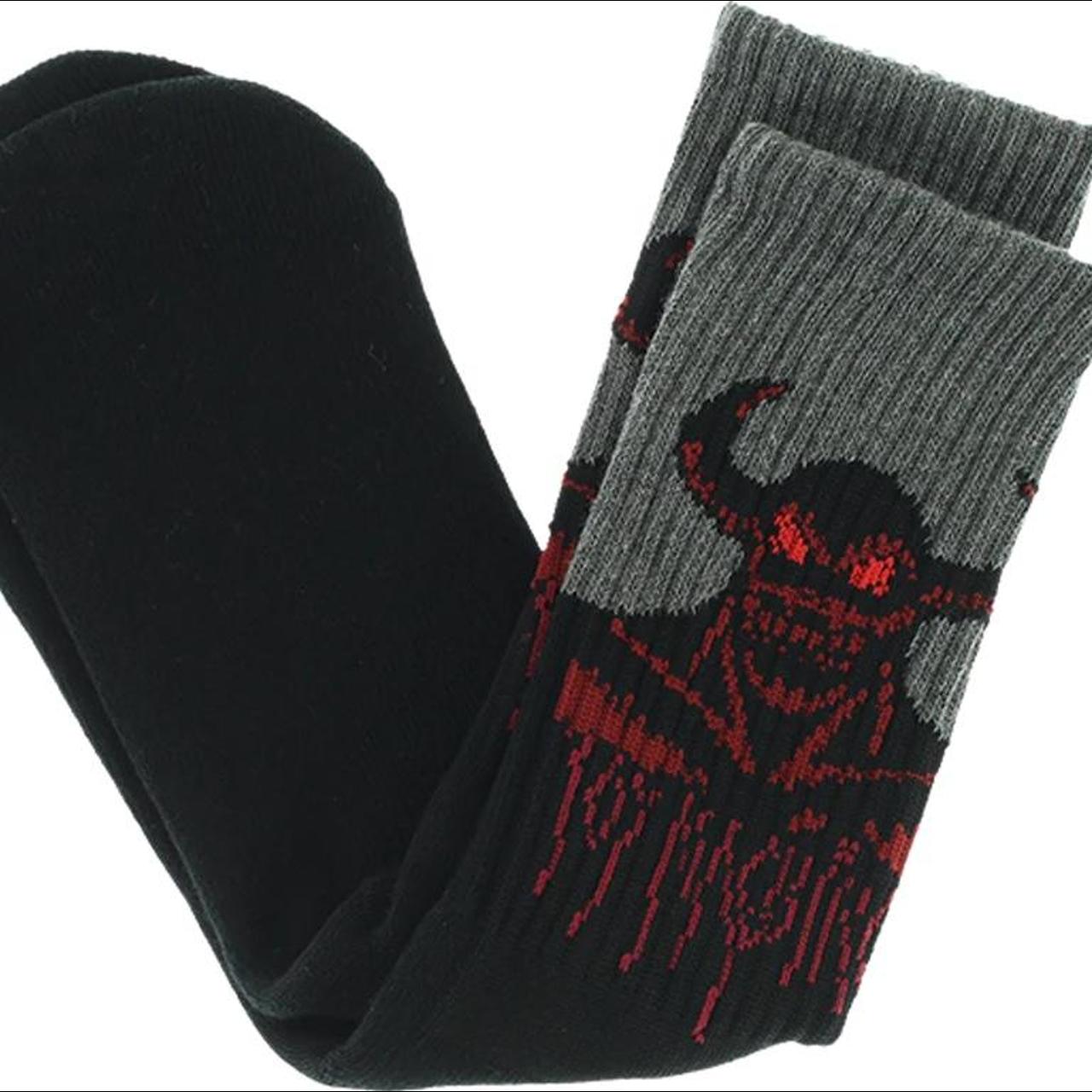 Toy Machine Hell Monster Socks In Black Price Is Depop
