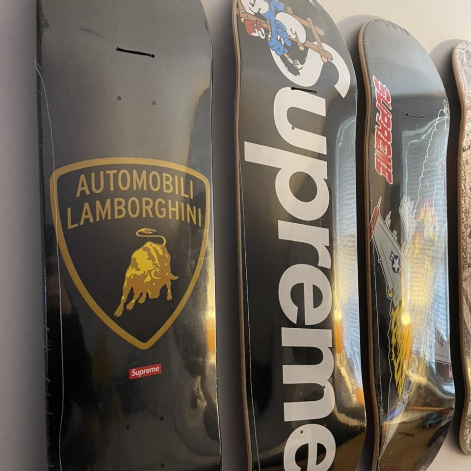 Supreme skateboard Deck set Lamborghini... - Depop