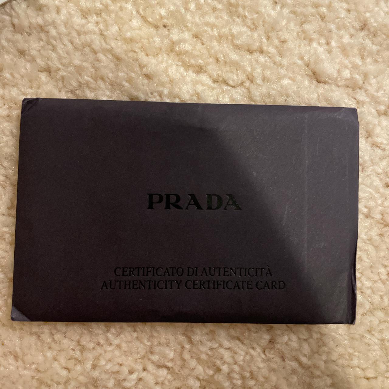 Prada bag authenticity cheap card