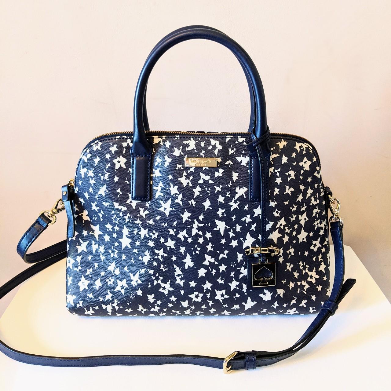 Kate spade Kearny Grecia tote Navy Star Bag | Kate spade, Kate spade tote  bag, Blue pattern