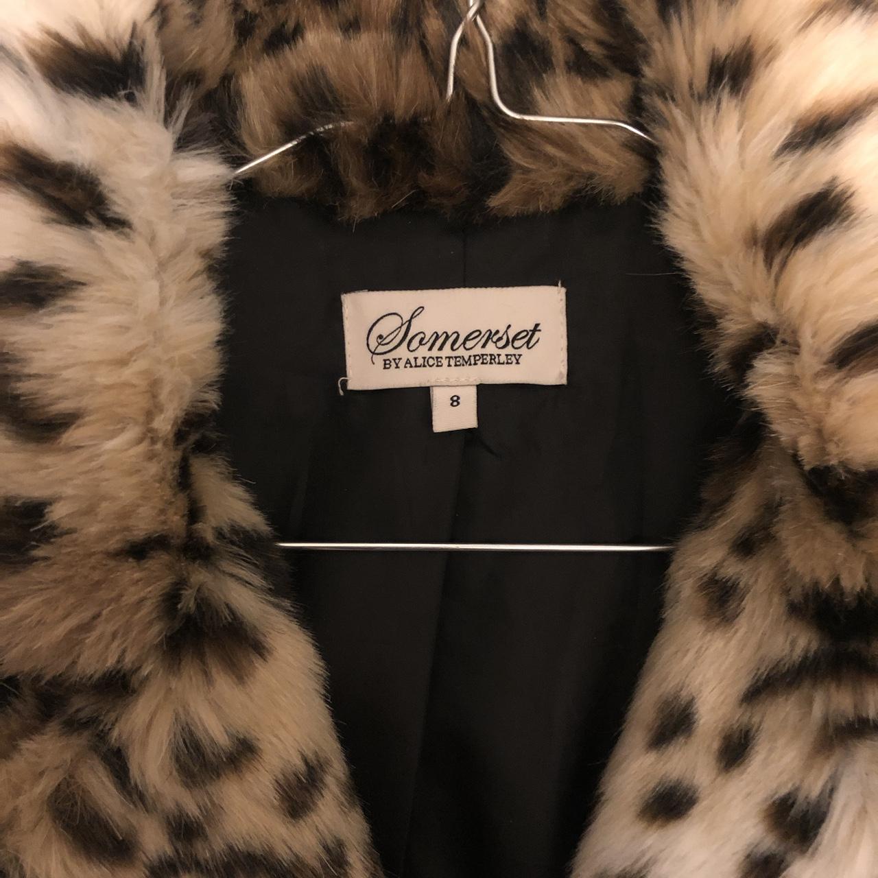 Somerset by Alice Temperley Faux fur leopard print Depop