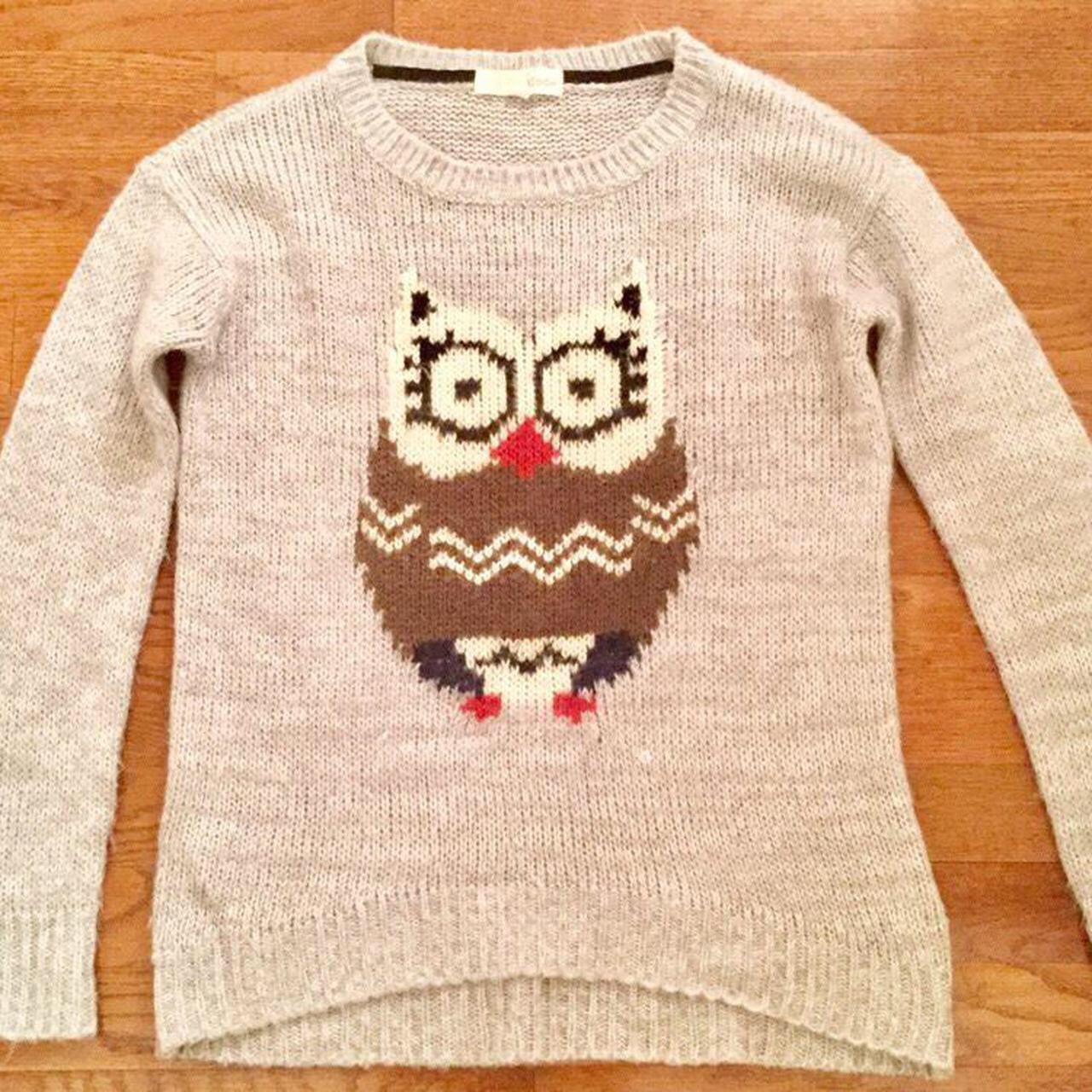 OWL ARE YOU?: Super cute and fun owl sweater. It... - Depop