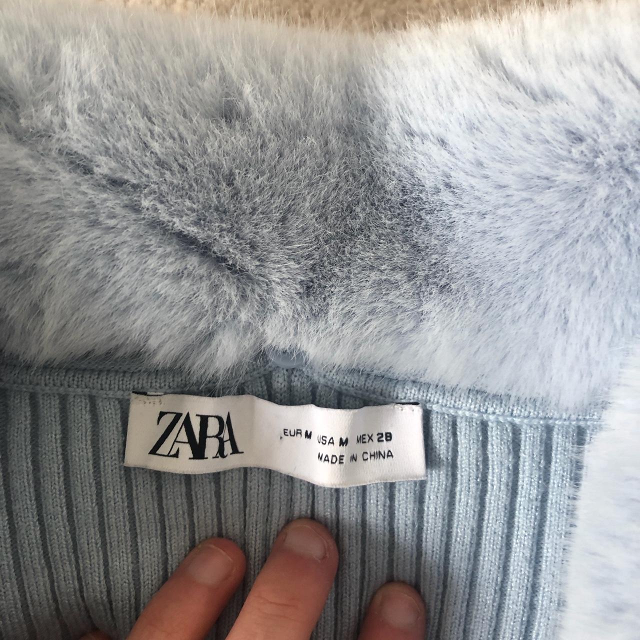 Zara baby blue tie up cardigan. Repop~trying to get... - Depop