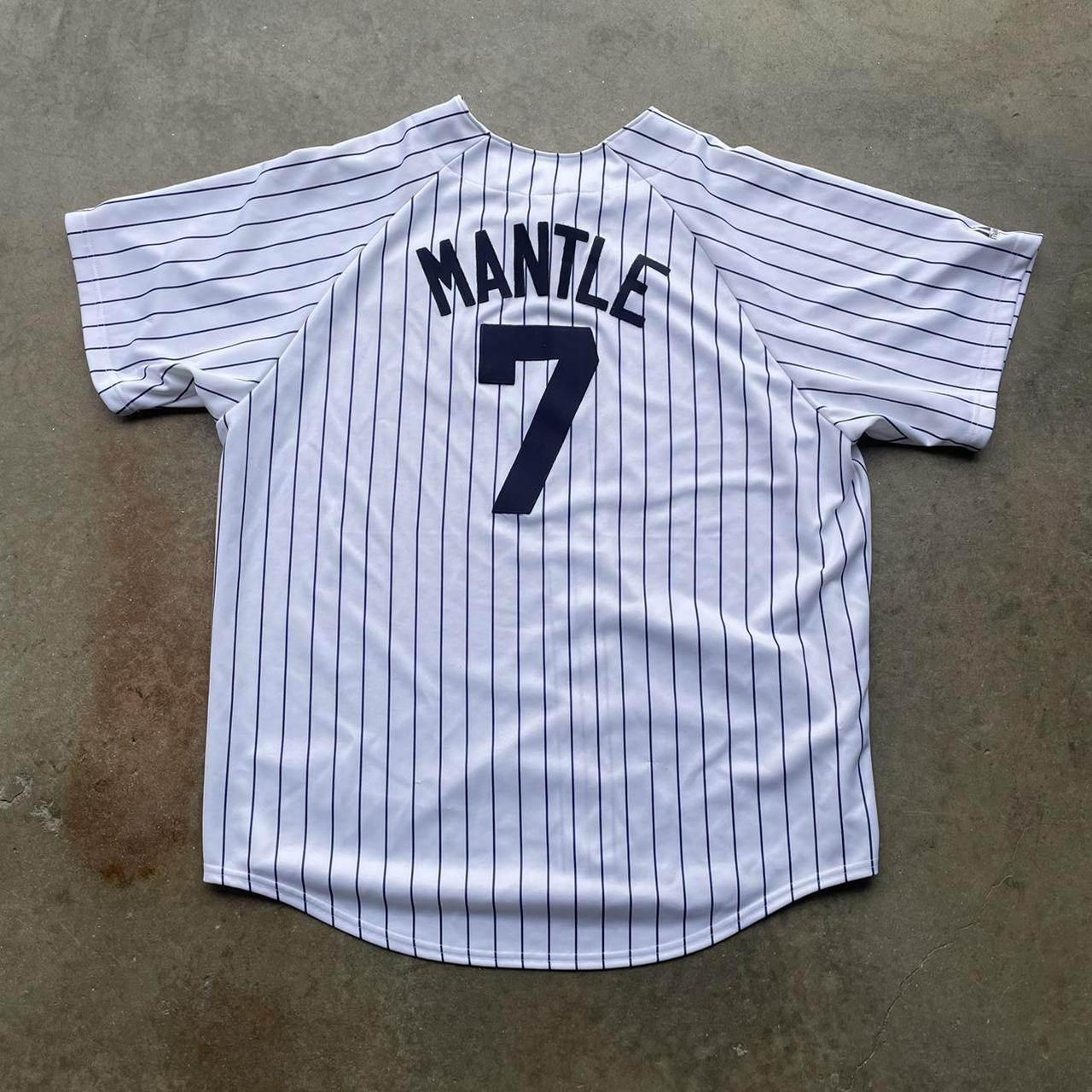 NY Yankees Mickey Mantle Vintage Baseball Jersey by - Depop