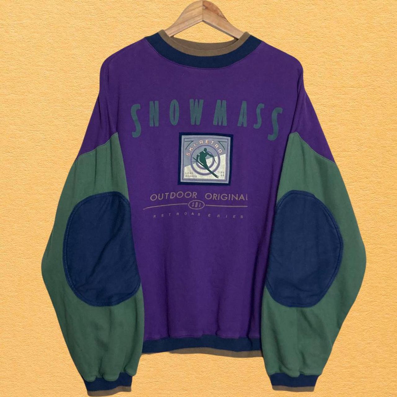 Vintage Snowmass Oversized Jumper Purple Blank XL... Depop