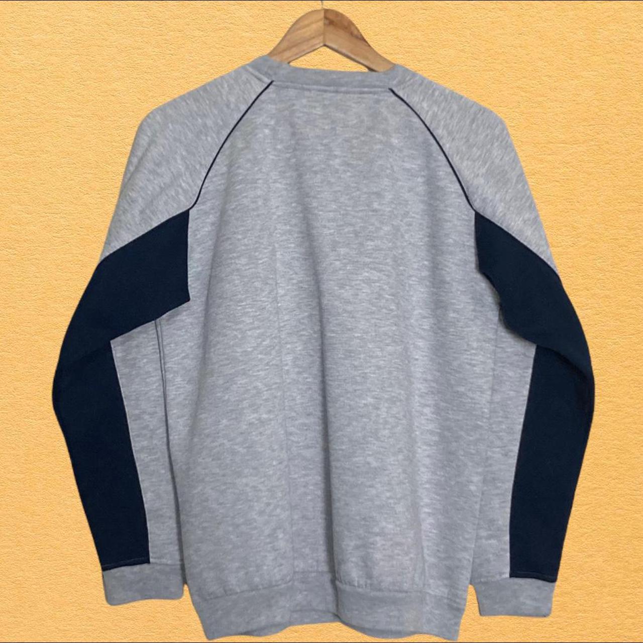 Vintage Nike Spellout Jumper Grey Small Sweatshirt... - Depop