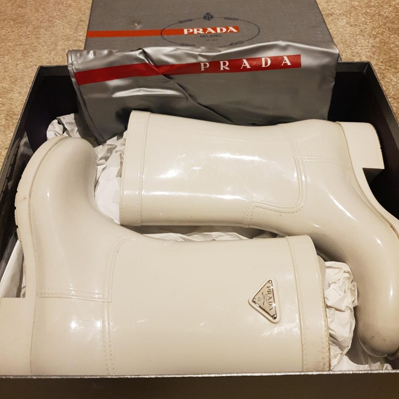 Prada Rain Boots ☔️ Basically brand new 🥲 Comes with - Depop