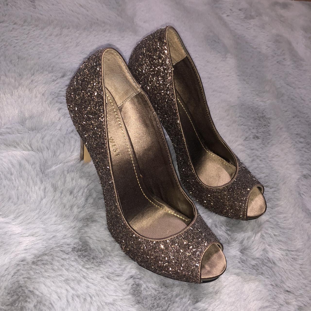 Nine West Women's Pumps Brown US – Nine West Brown Sparkle