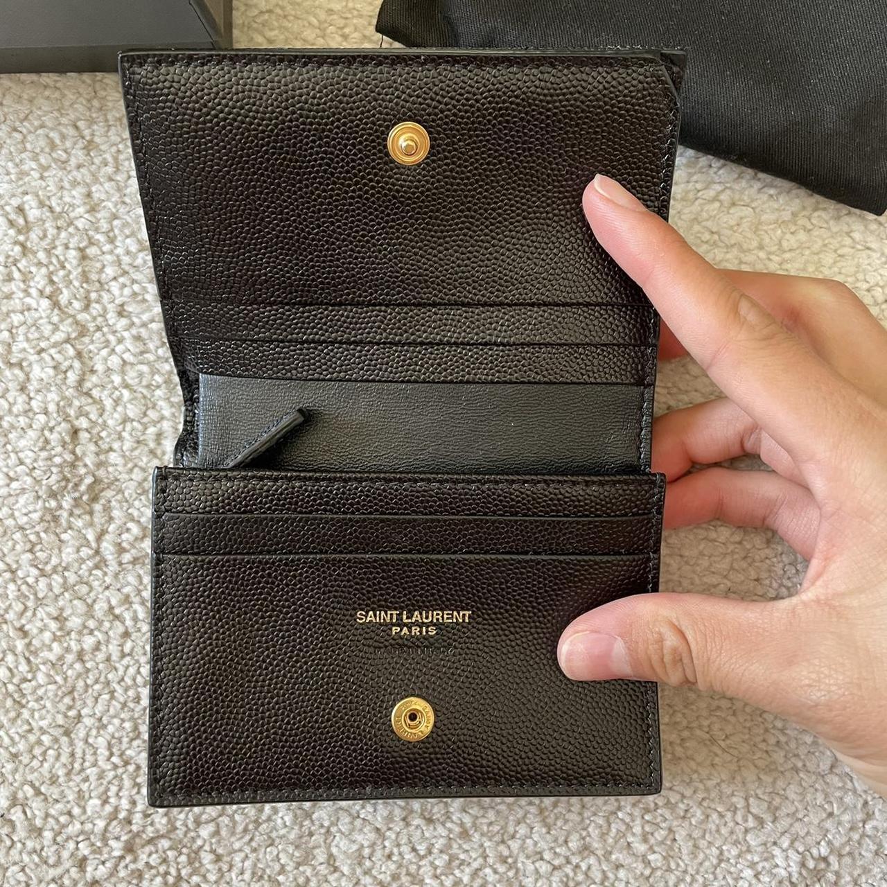 YSL wallet with box brand new olive green #ysl - Depop