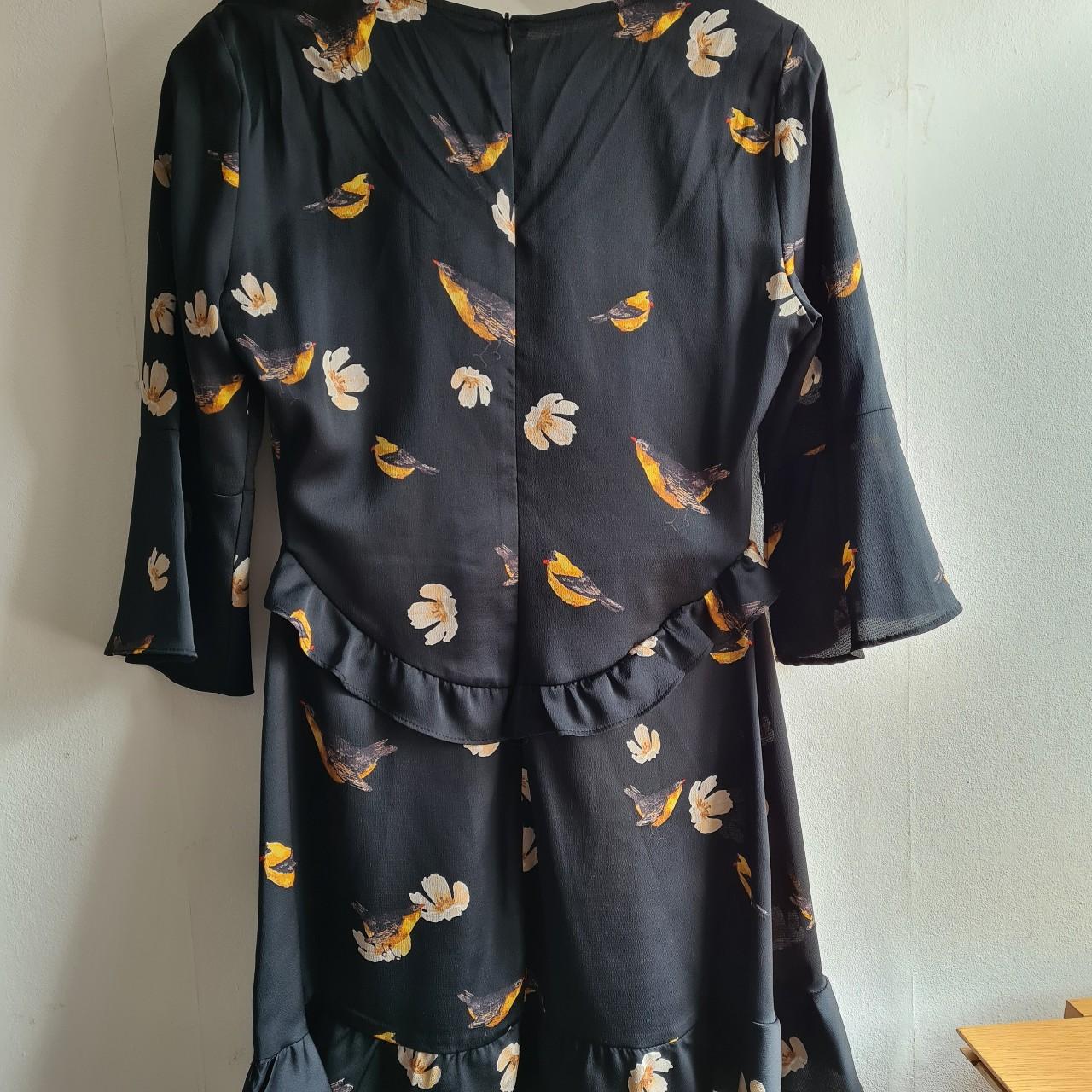 Zara bird fashion print dress