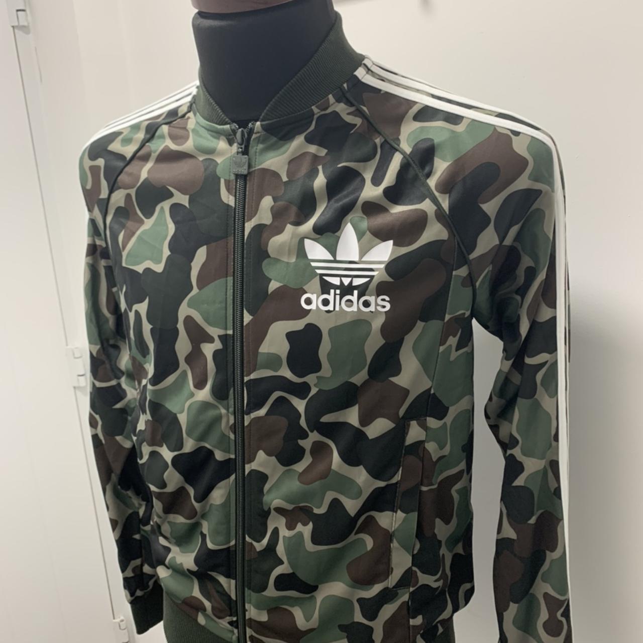 Adidas Camo Tracksuit top Brand new & tagged Classic... - Depop