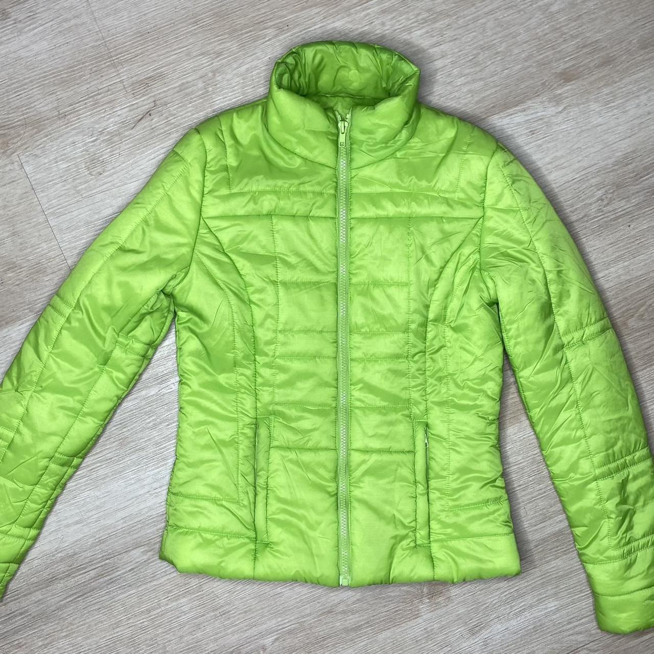 delia-s-lightweight-green-puffer-coat-jacket-size-depop