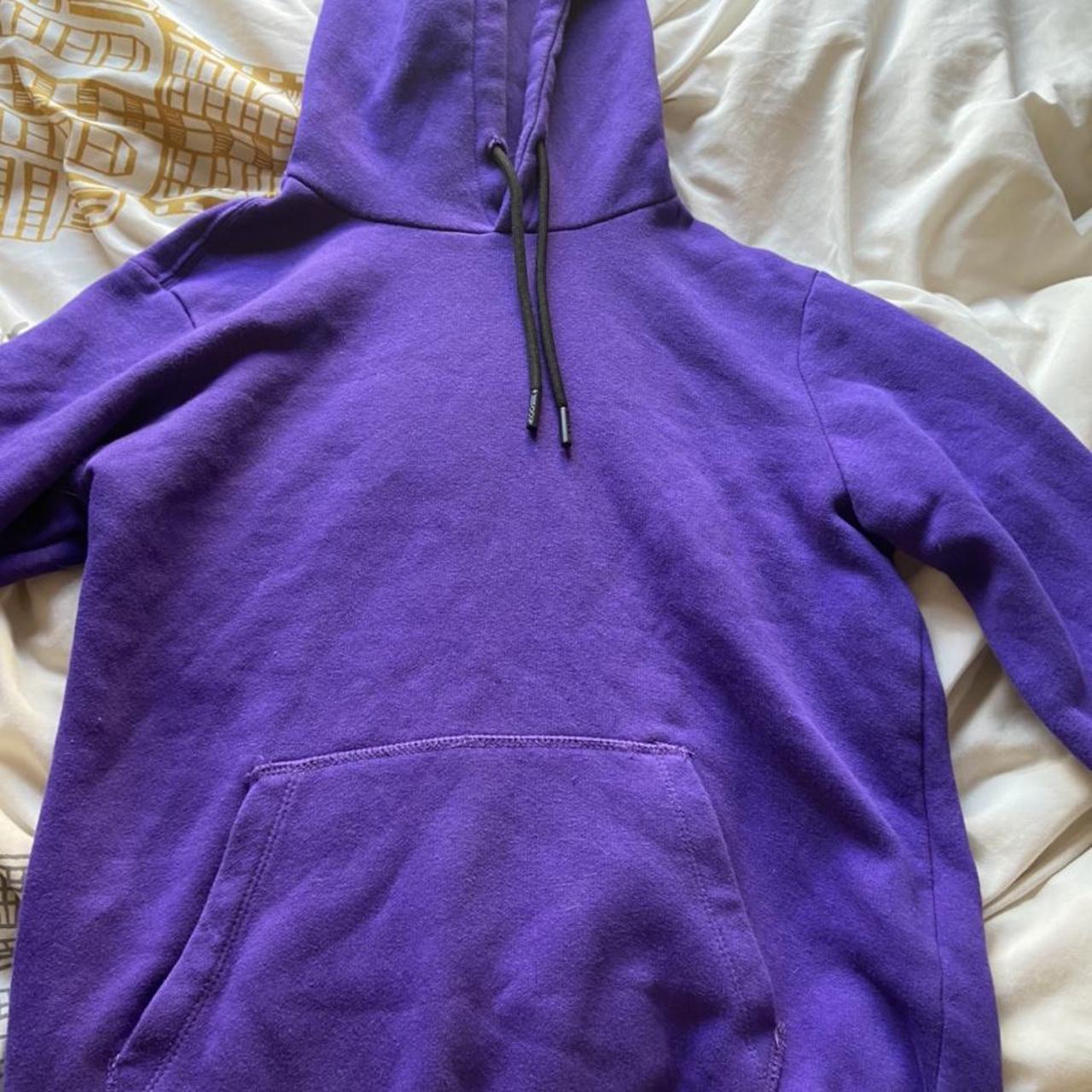 ASOS Short Sleeve Hoodie in Purple for Men