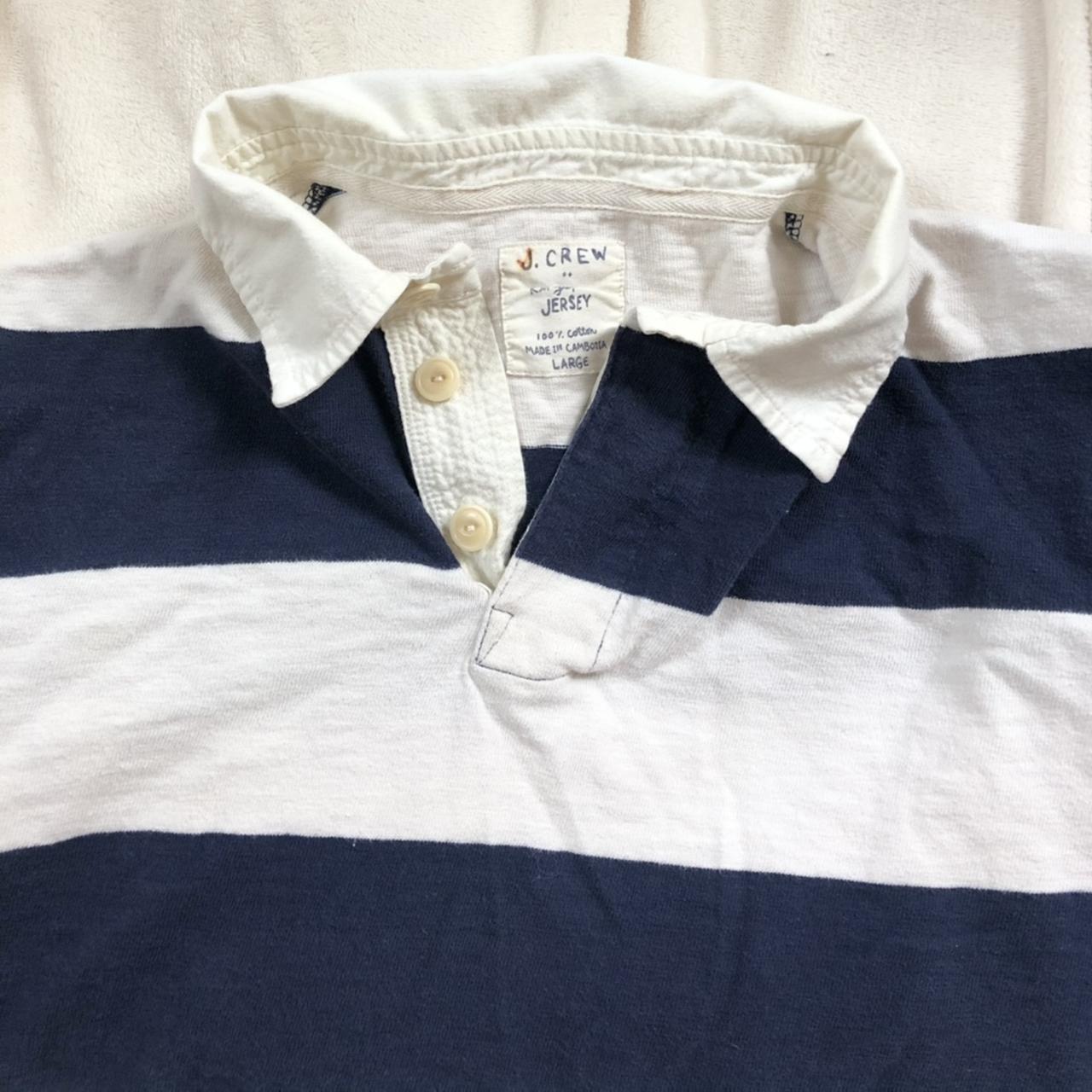 vintage j.crew rugby long sleeve shirt depop... Depop
