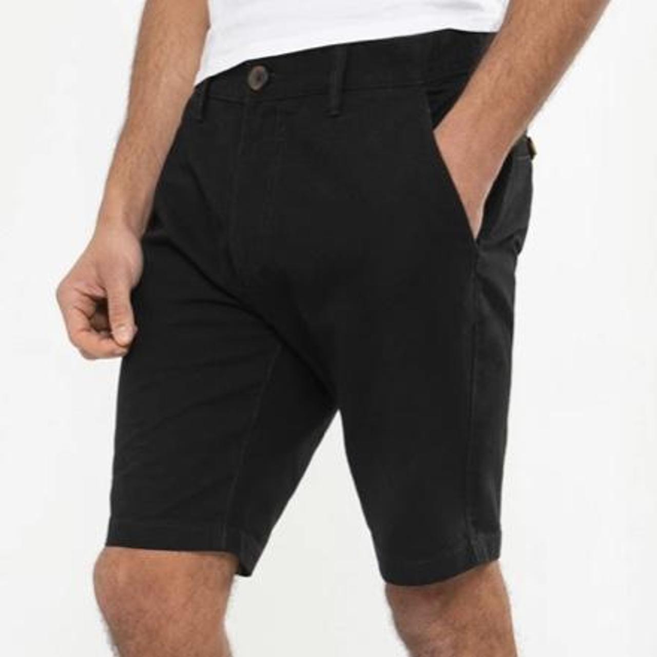 Zara men’s denim black shorts. I will steam them... - Depop