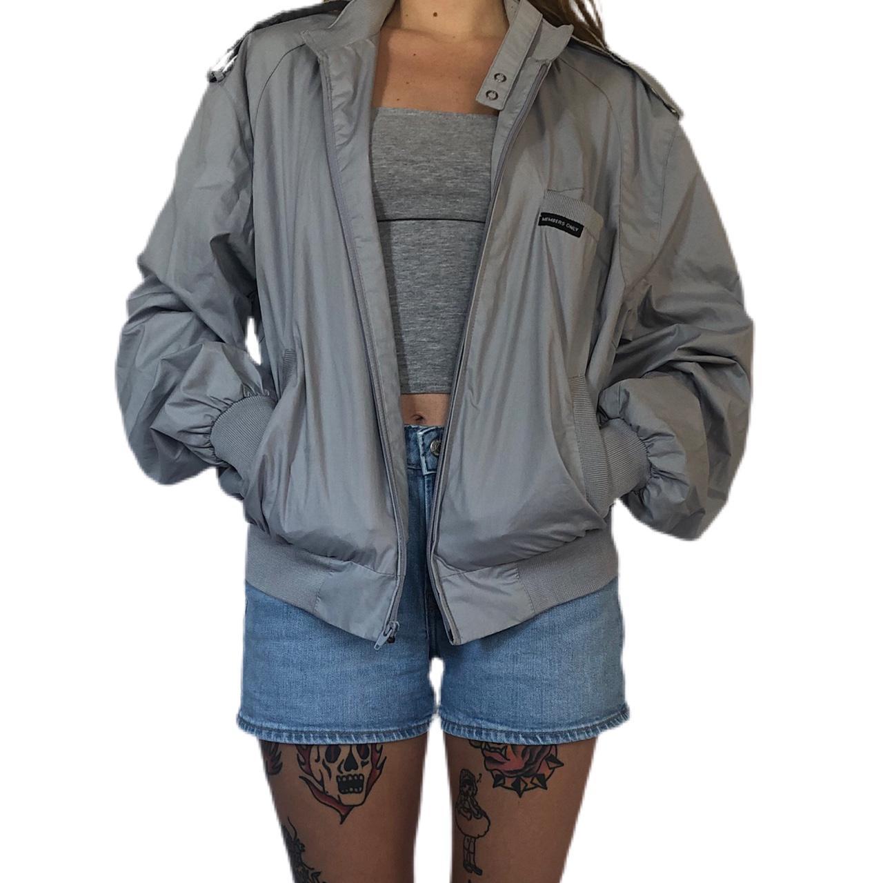 grey members only jacket