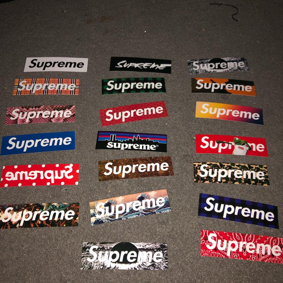 Supreme Box Logo Sticker Collection, All