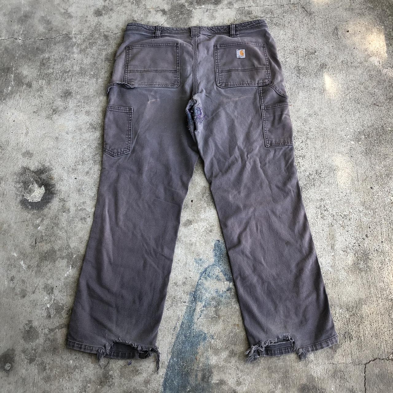 Vintage gray Carhartt carpenter pants size 36 X 30 🌀... - Depop