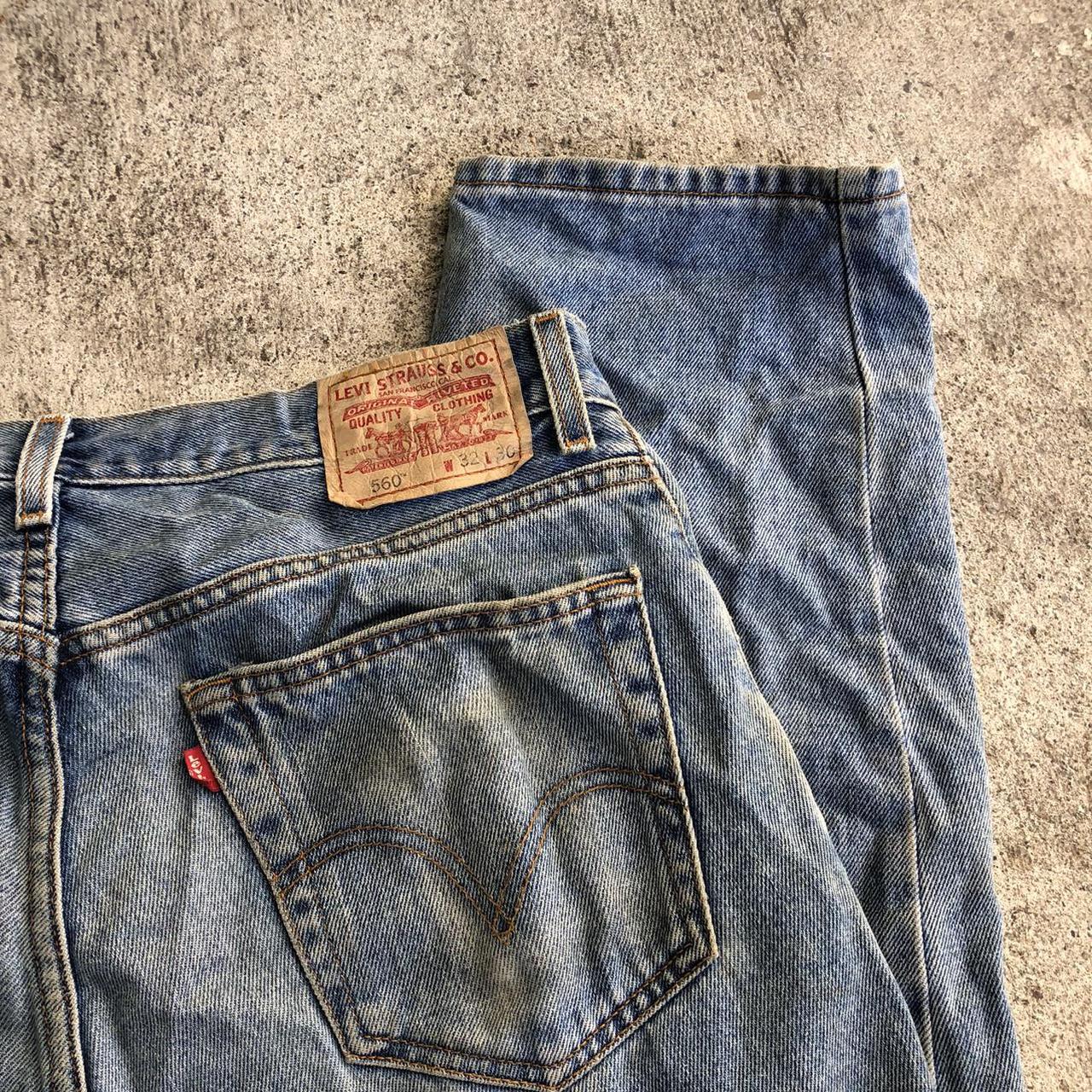 Vintage worn in Levi’s 560 jeans size 32 X 30 🌀... - Depop