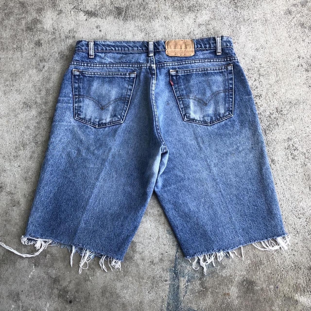 Vintage 80s Levi’s cutoff shorts with a 34” waist... - Depop