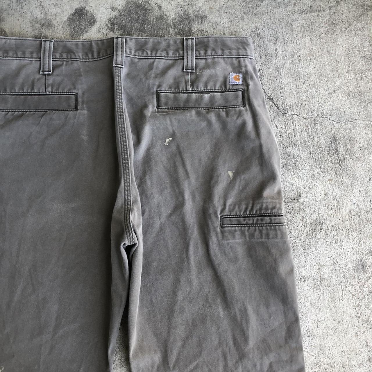 Gray Carhartt work pants size 34 X 32 🌀 nicely worn... Depop
