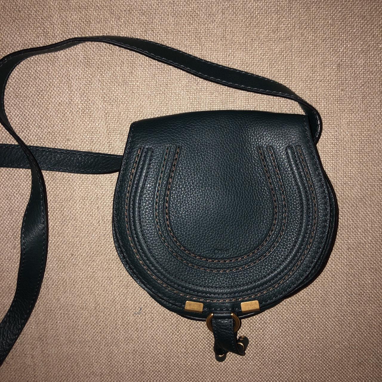 Chloè cross body bag in dark green. In perfect... Depop