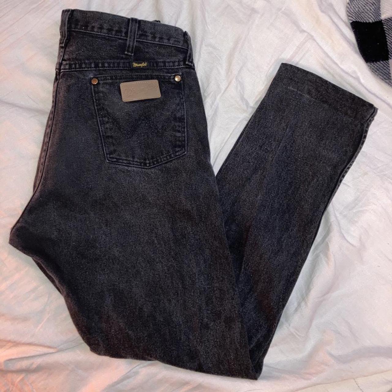 Wrangler Men's Black Jeans | Depop