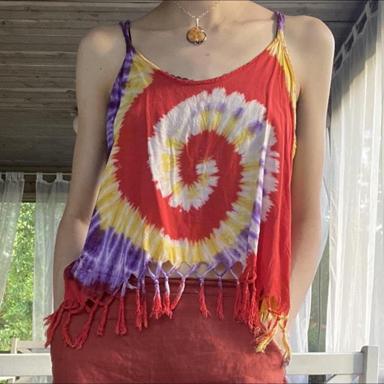 kathmandu imports tie dye cami. thin lightweight... Depop