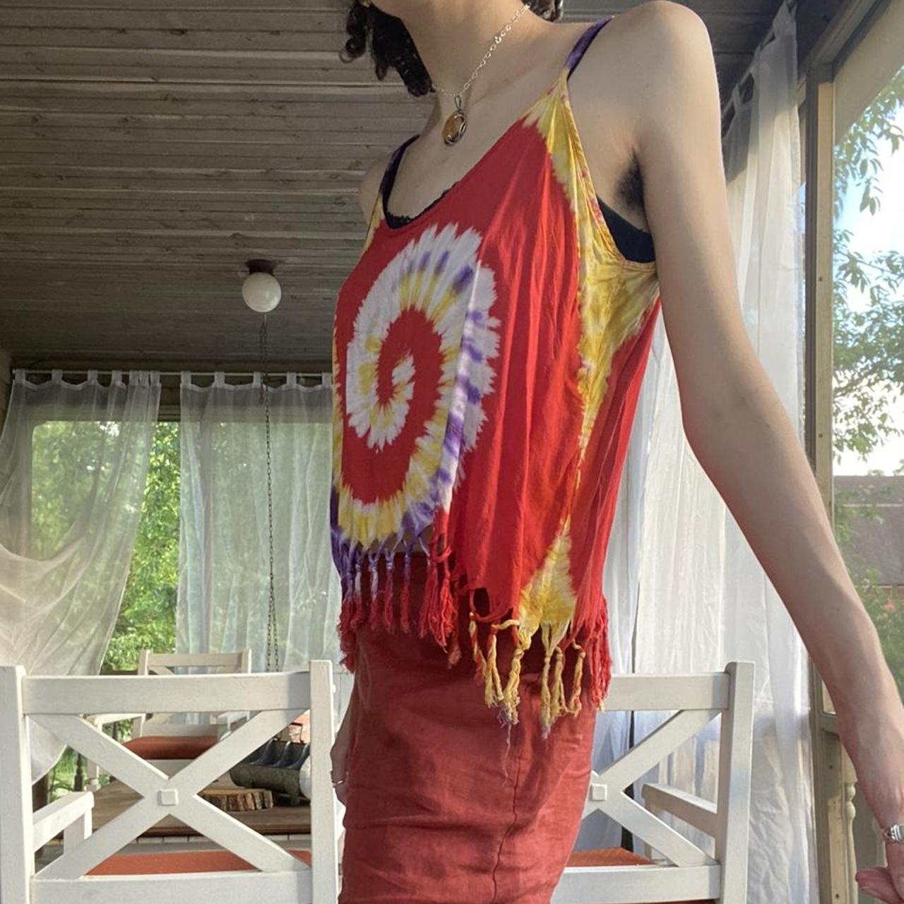 kathmandu imports tie dye cami. thin lightweight... Depop