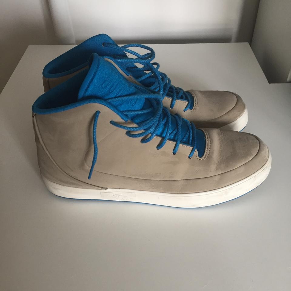 Nike Air Jordan Grown V9 Khaki/Imperial Blue *Used*... - Depop