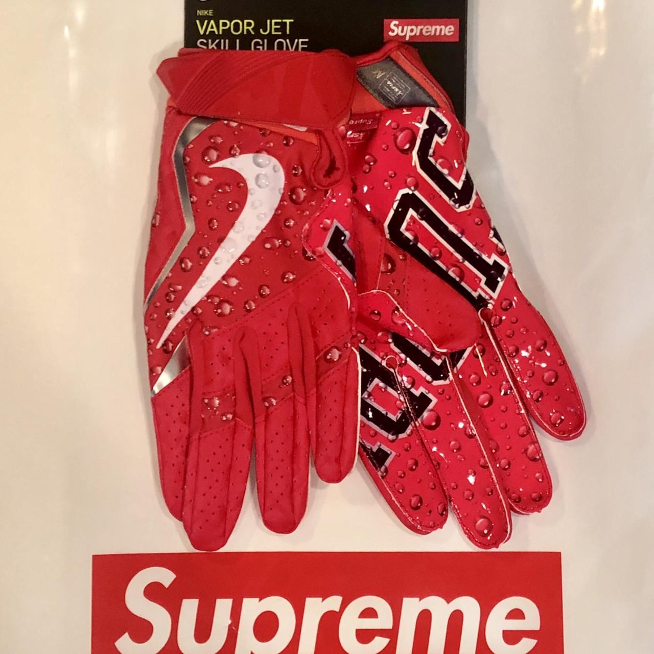 Supreme Nike Vapor Jet 4.0 Football Gloves. , 100%