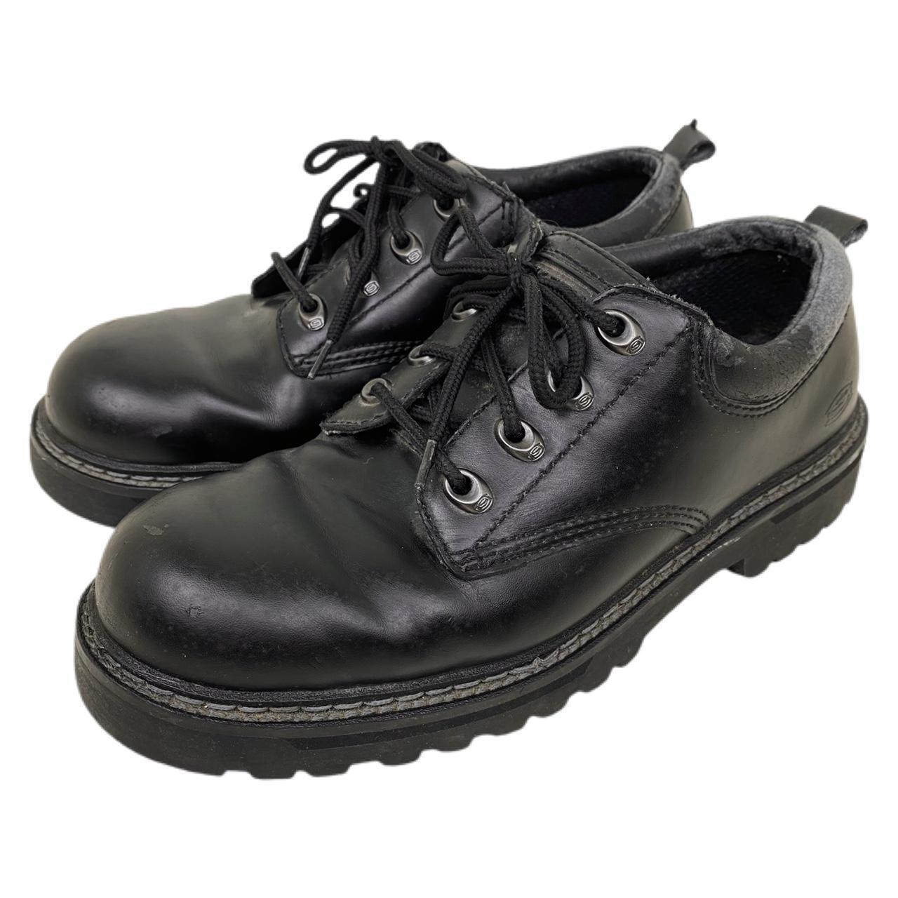 chunky black skechers
