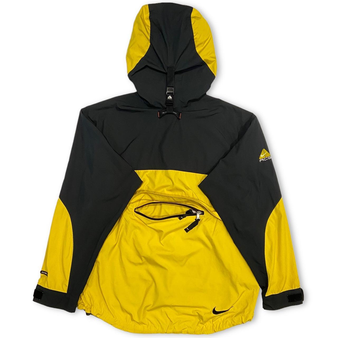Vintage Nike ACG Jacket in yellow and black... - Depop