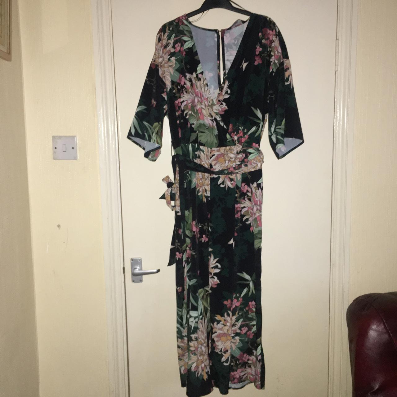 Dress Tesco Green Jumpsuit F&f Clothing Tesco Floral Jumpsuit
