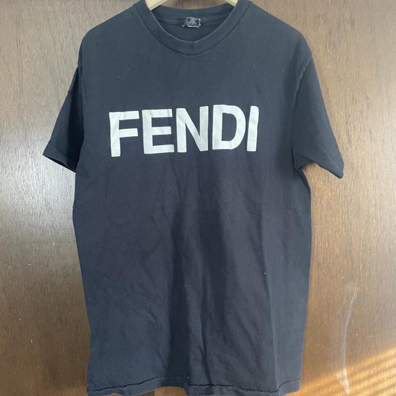 90s single stitch Fendi shirt... - Depop