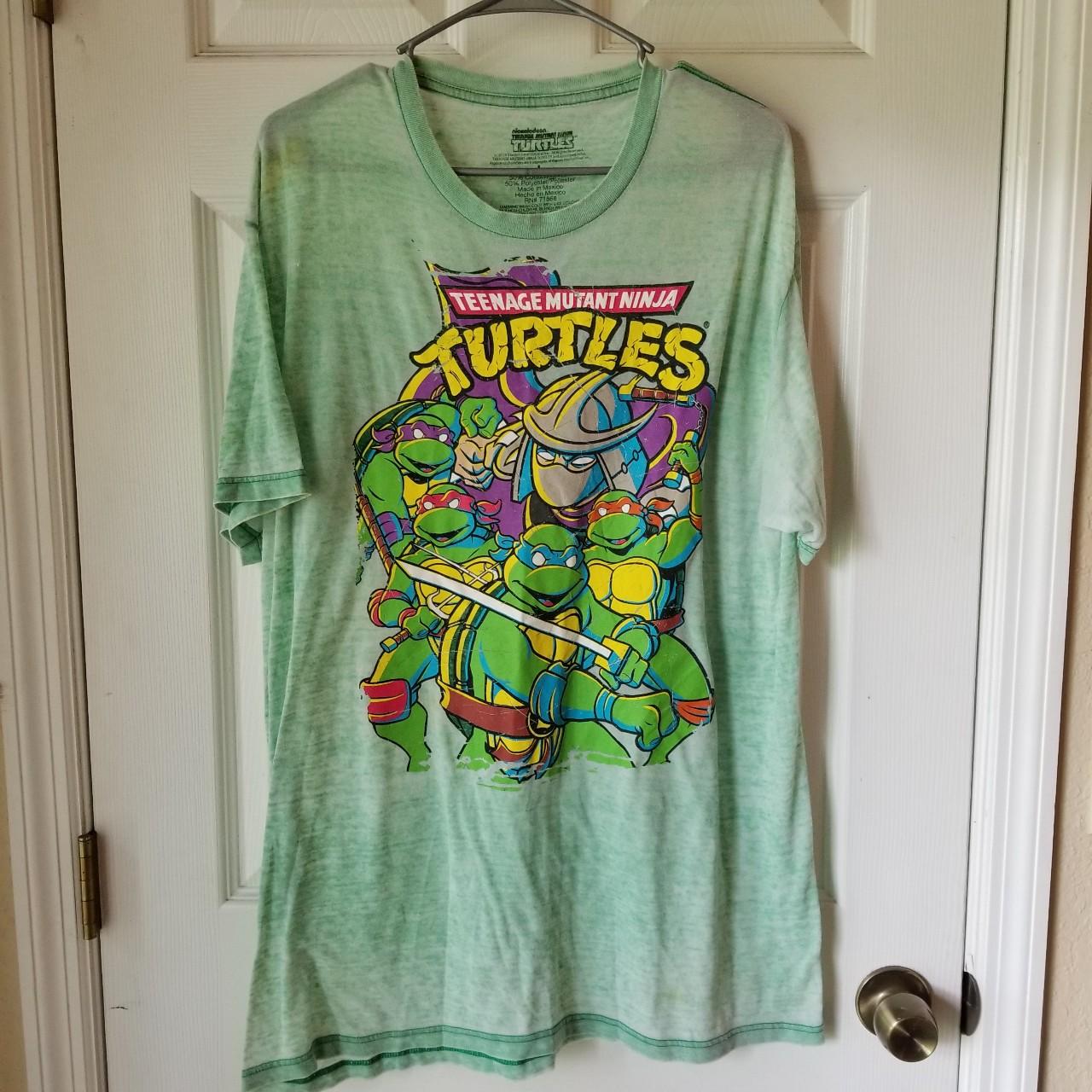 Teenage Mutant Ninja Turtles Shirt Men Large Green - Depop