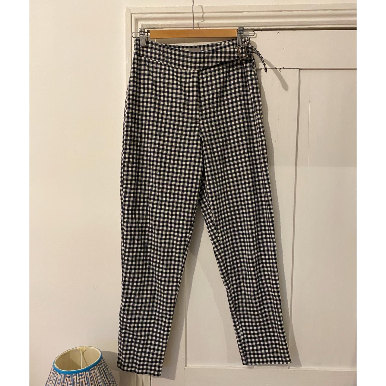 ASOS gingham cigarette trousers Gingham check... - Depop