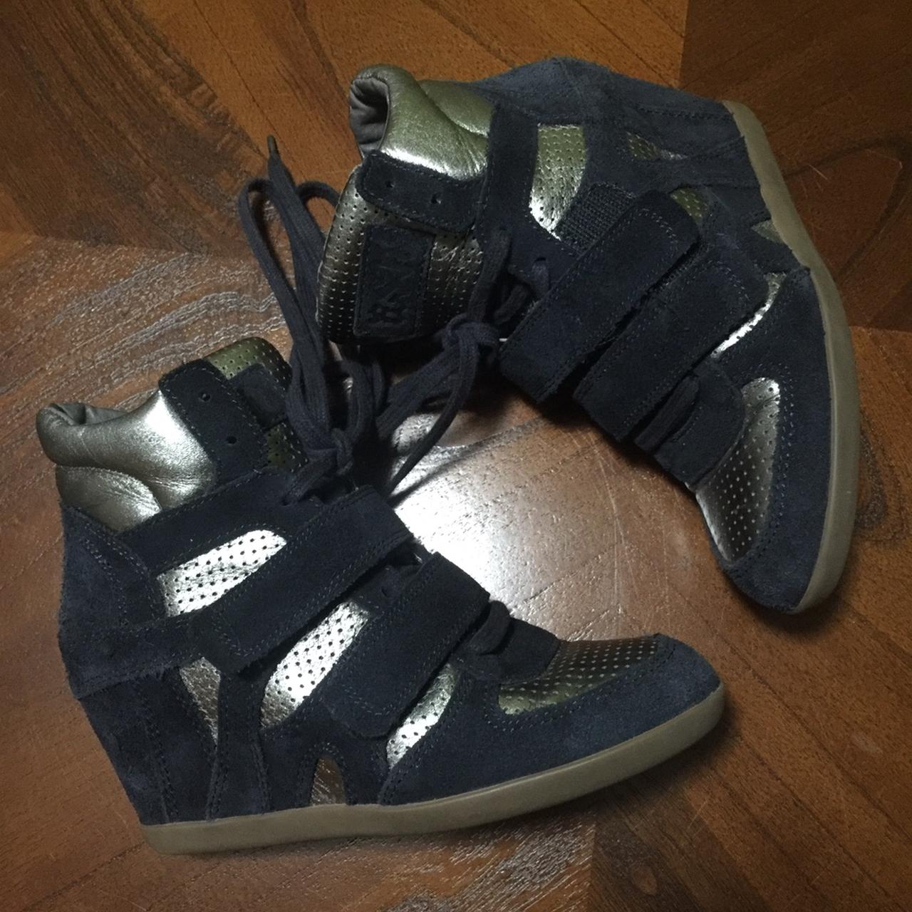 Limited Bea Wedge Sneaker In Black Depop