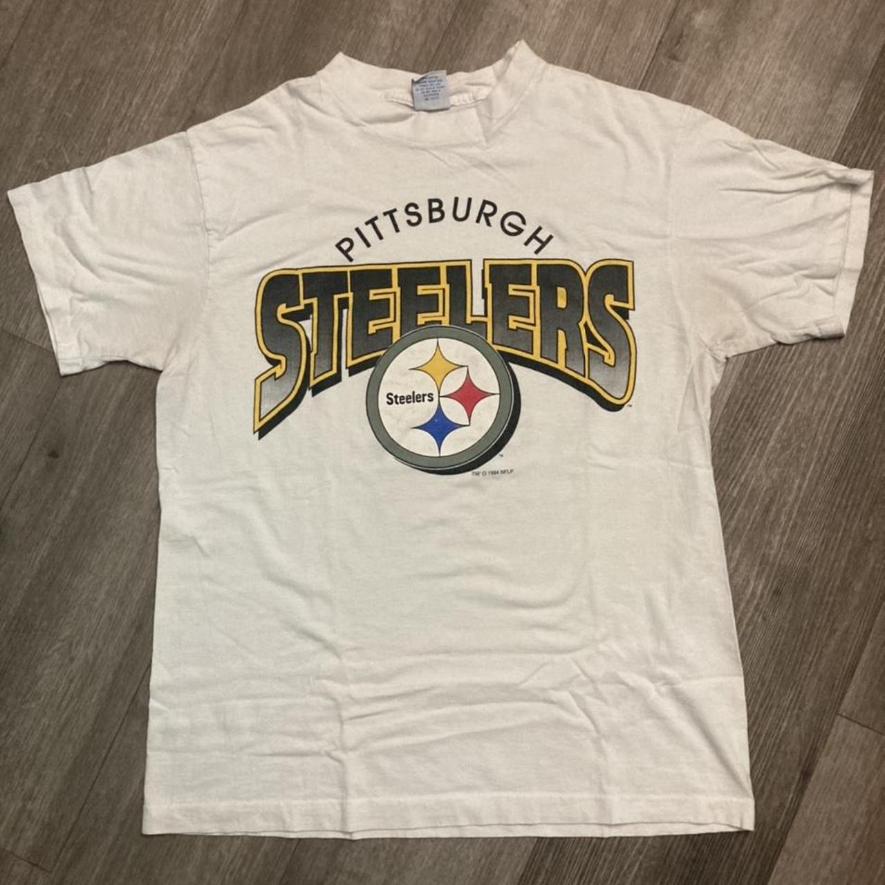 Vintage 1994 90s NFL Pittsburgh Steelers Shirt... - Depop