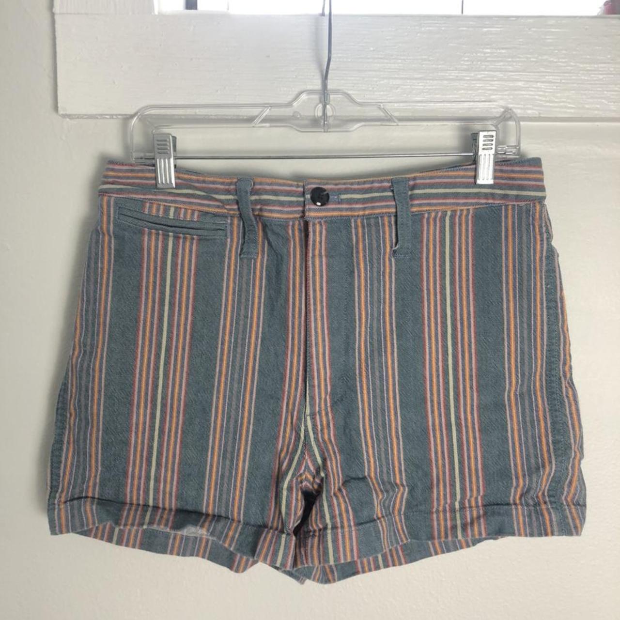 Madewell rainbow clearance stripe shorts