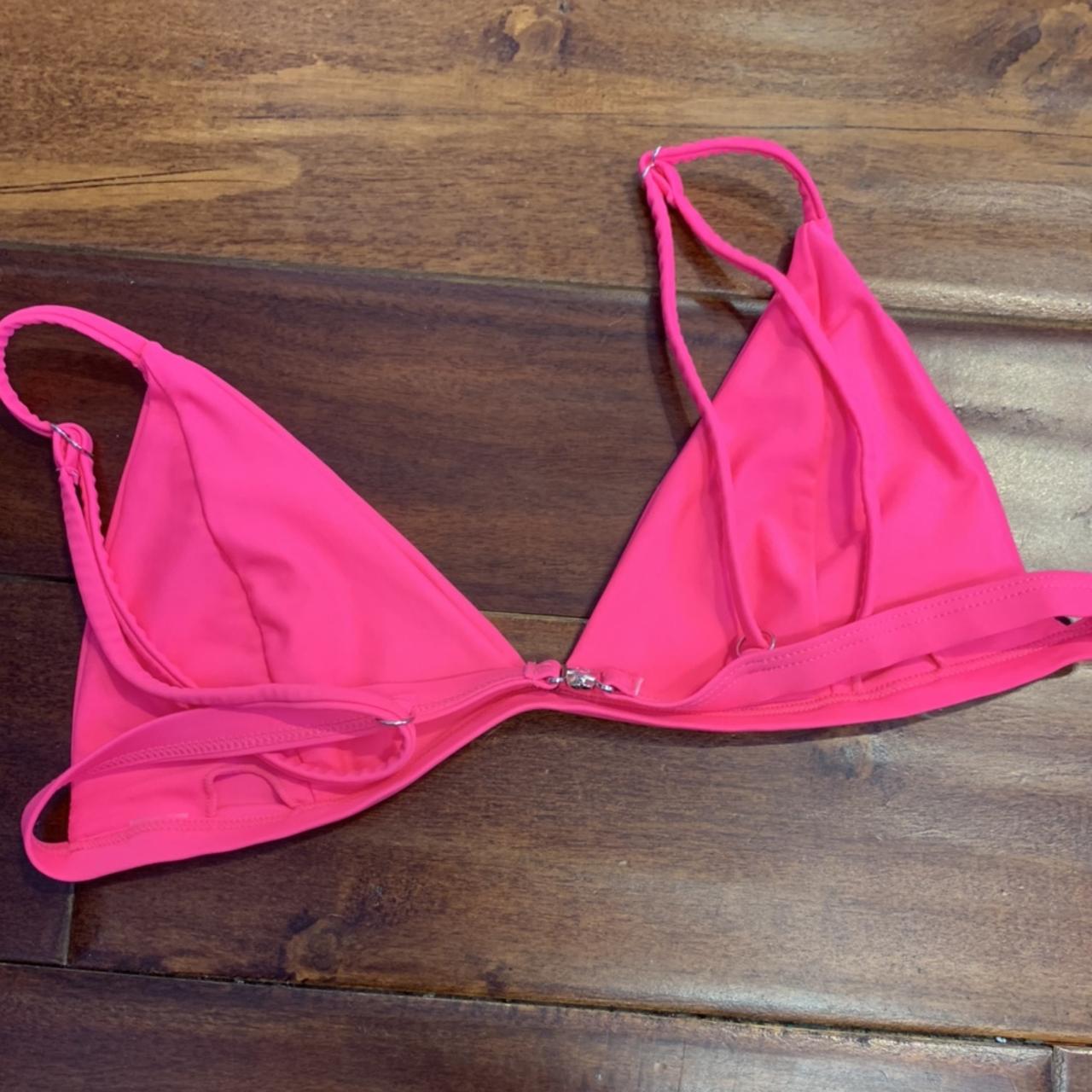 PLT neon pink bikini top (NEVER WORN- Accidentally... - Depop