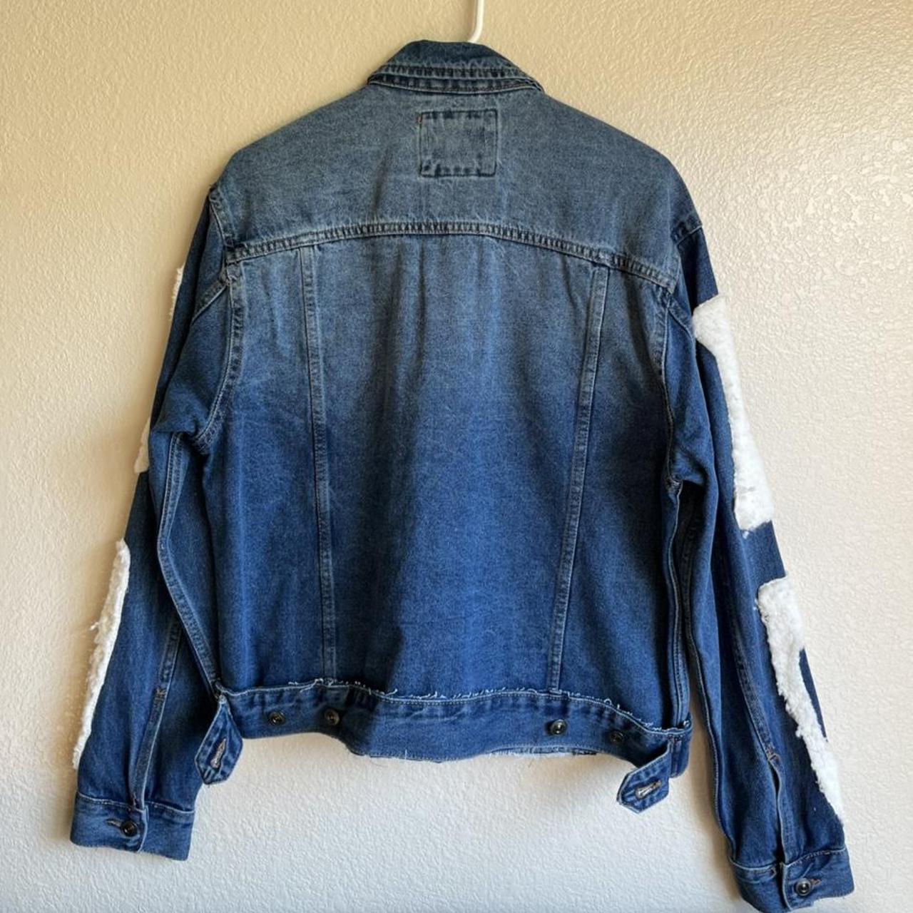 One of One handmade skeleton rib cage Jean jacket... - Depop