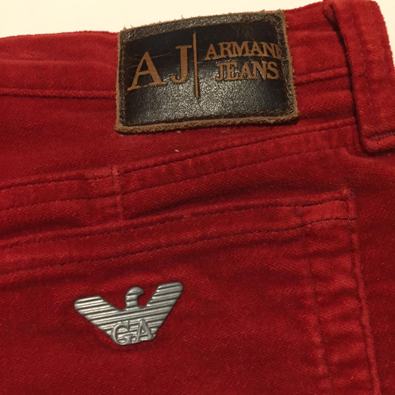 Pantaloni jeans Armani jeans Rossi in velluto Vendo Depop